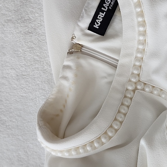 Karl Lagerfeld White Pearl Dress - Picture 7 of 7